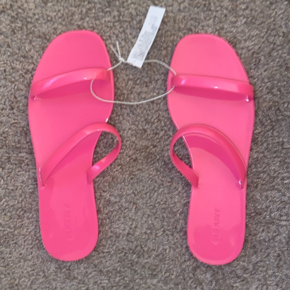 Pink Jelly Slides - Size 9